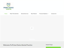 Tablet Screenshot of primechoicedental.com